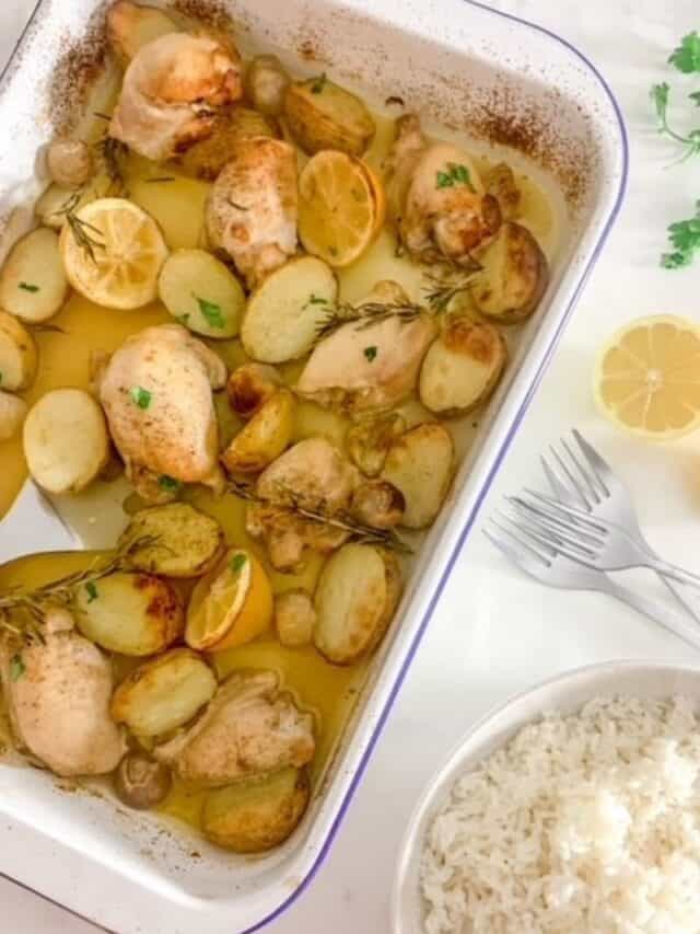 Lemon and Garlic Chicken Thighs