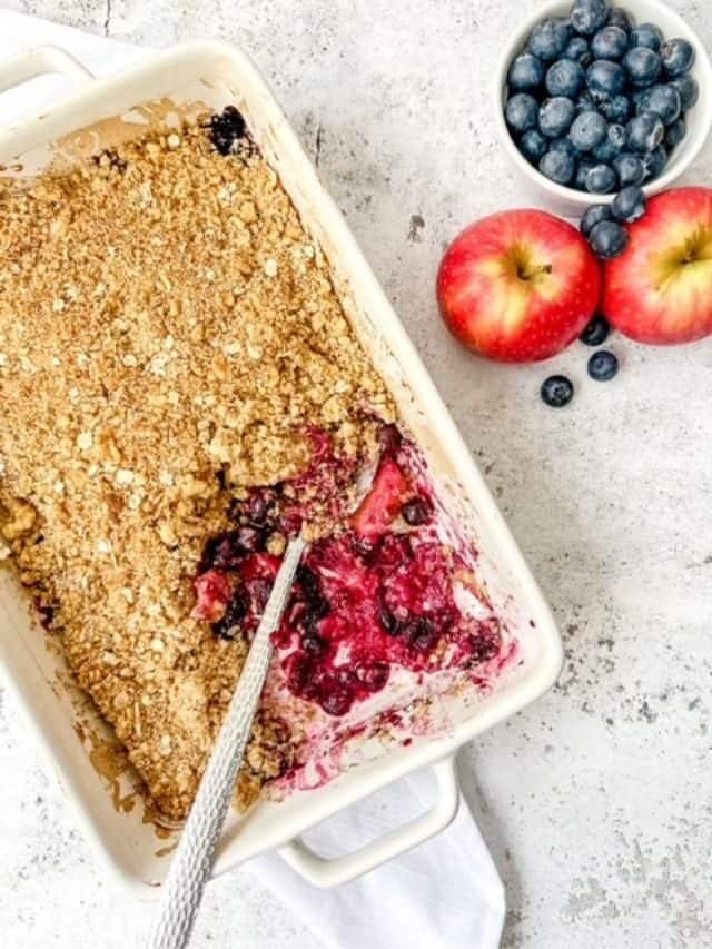 Blueberry Apple Crumble