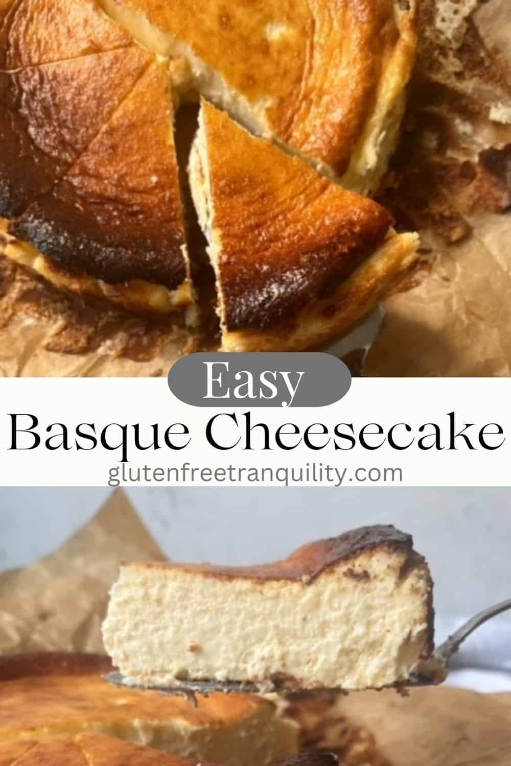 San Sebastian Cheesecake (Gluten Free Basque cheesecake) Gluten Free